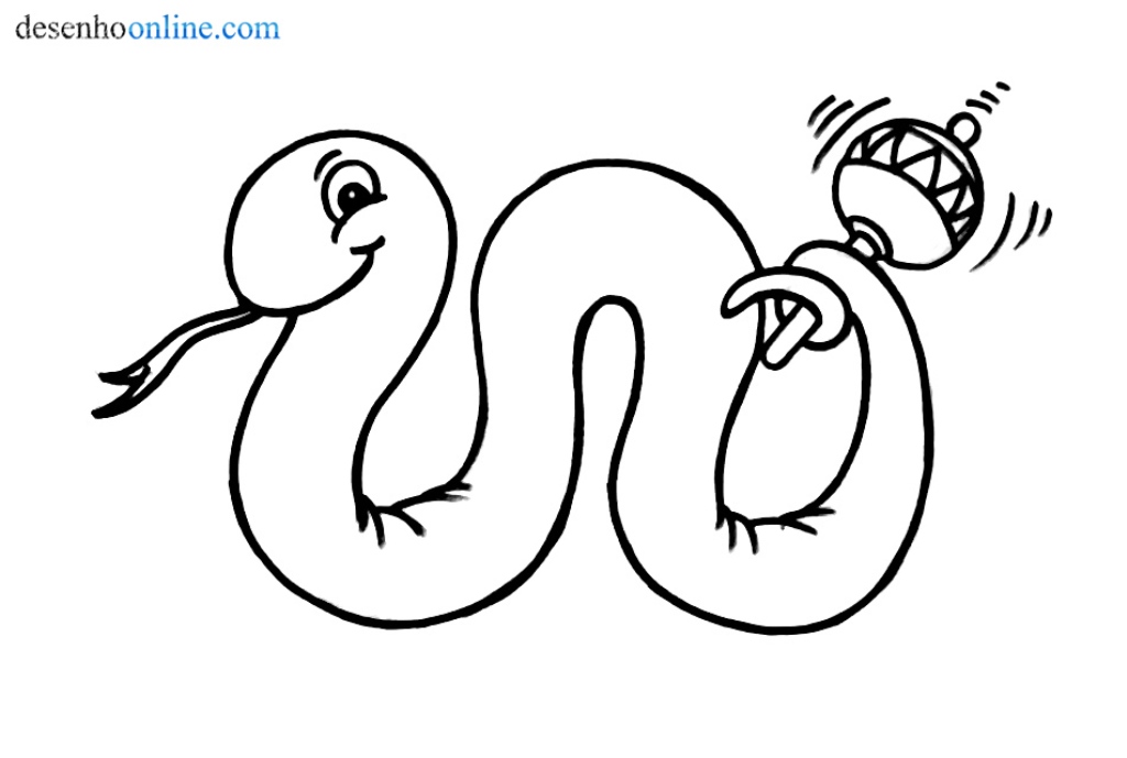 Desenho de Serpente grande para Colorir - Colorir.com