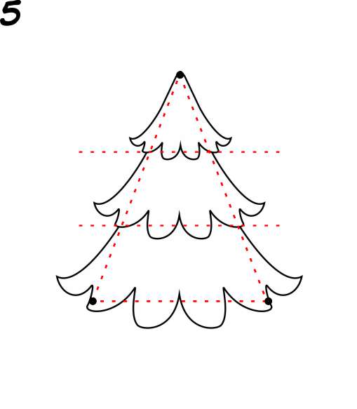 Como desenhar árvore de natal
