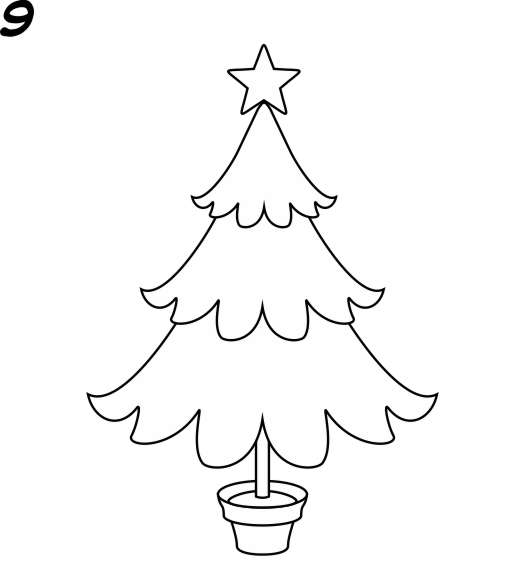 Como Desenhar Desenhos Em árvore De Natal. Desenho Fácil Para