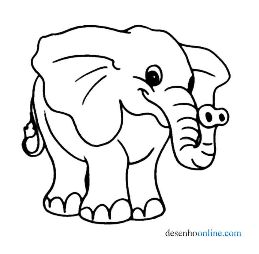 Desenhos para colorir – Elefante